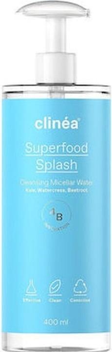 Actual product image Clinéa Clinea Superfood Splash Micellar Cleansing Water 400ml (Cleansing lotion, 400 ml)