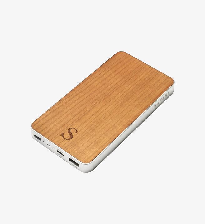 Image du produit Safari Selection Powerbank WOODCHARGER rouge cerise