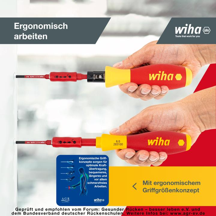 Produktbild Wiha Drehmoment-Schraubendreher Set (Pozidriv-Kreuzschlitz (PZ), Phillipps-Kreuzschlitz (PH), Schlitz)