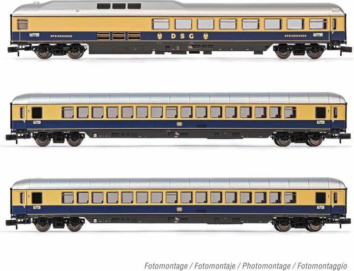 Produktbild Hornby DB TEE Rheingold BuckelWR/2x Apmh blau/beige EpIII