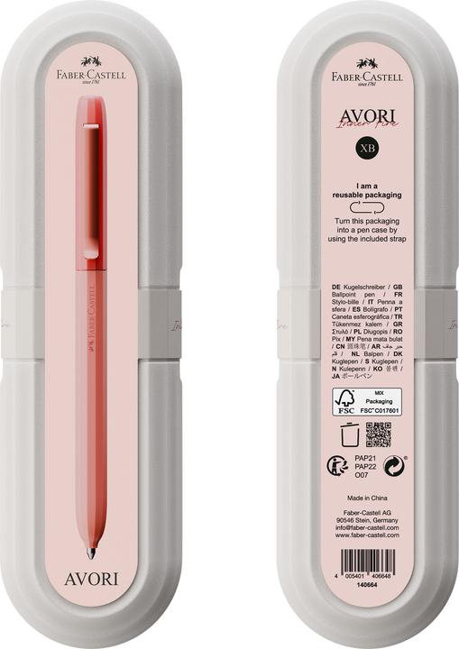 Immagine prodotto Faber-Castell Kugelschreiber Avori XB Inner Fire (Arancia, 1x)