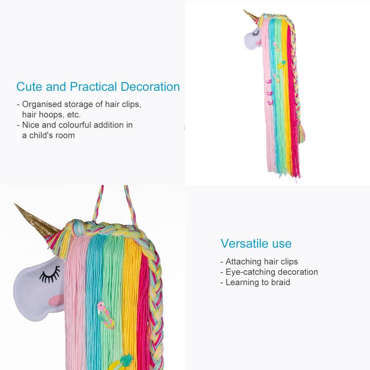 Image du produit Intirilife Tapis de rangement des pinces à cheveux licorne (1 pcs)