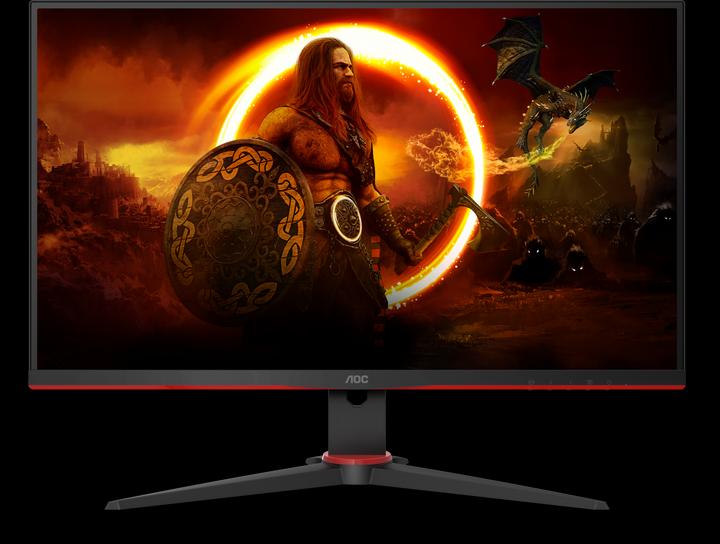 Productafbeelding AOC 2SPAE/BK 16:09 2xHDMI+DP IPS /rood (1920 x 1080 Pixels, 27")