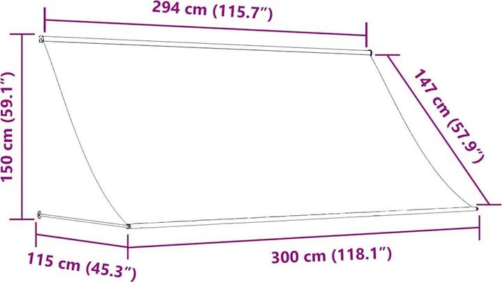 Image du produit vidaXL Markise (1.50 m)