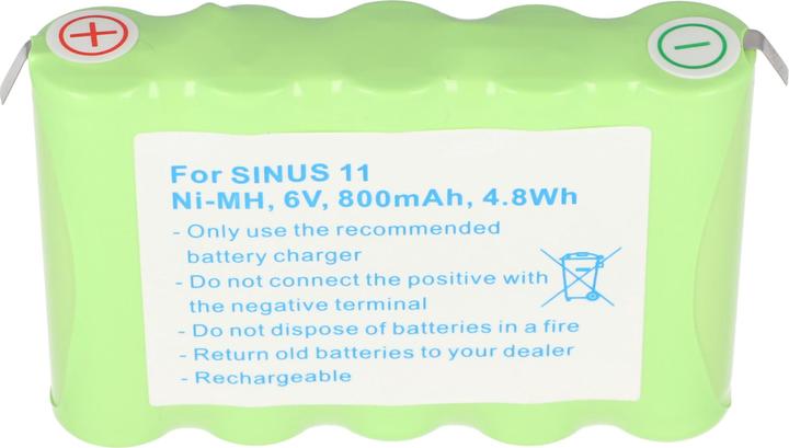 XCell Battery suitable for universal Siemens Sinus 11, NiMH, 6V, 800mAh, 5 x AA, insert pack with