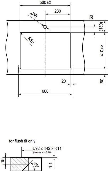 Image du produit Franke MRX 210-55 (Evier encastré, 60 cm)