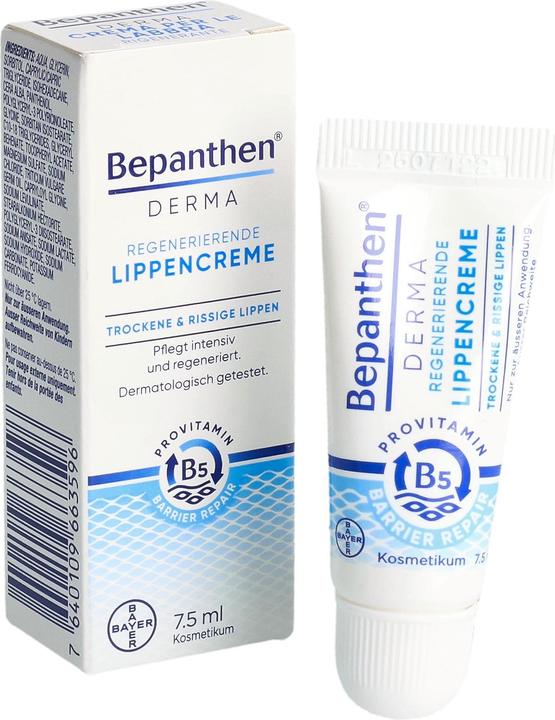 Image du produit Bepanthen Crème régénératrice pour les lèvres (Baume à lèvres, 7.50 ml)