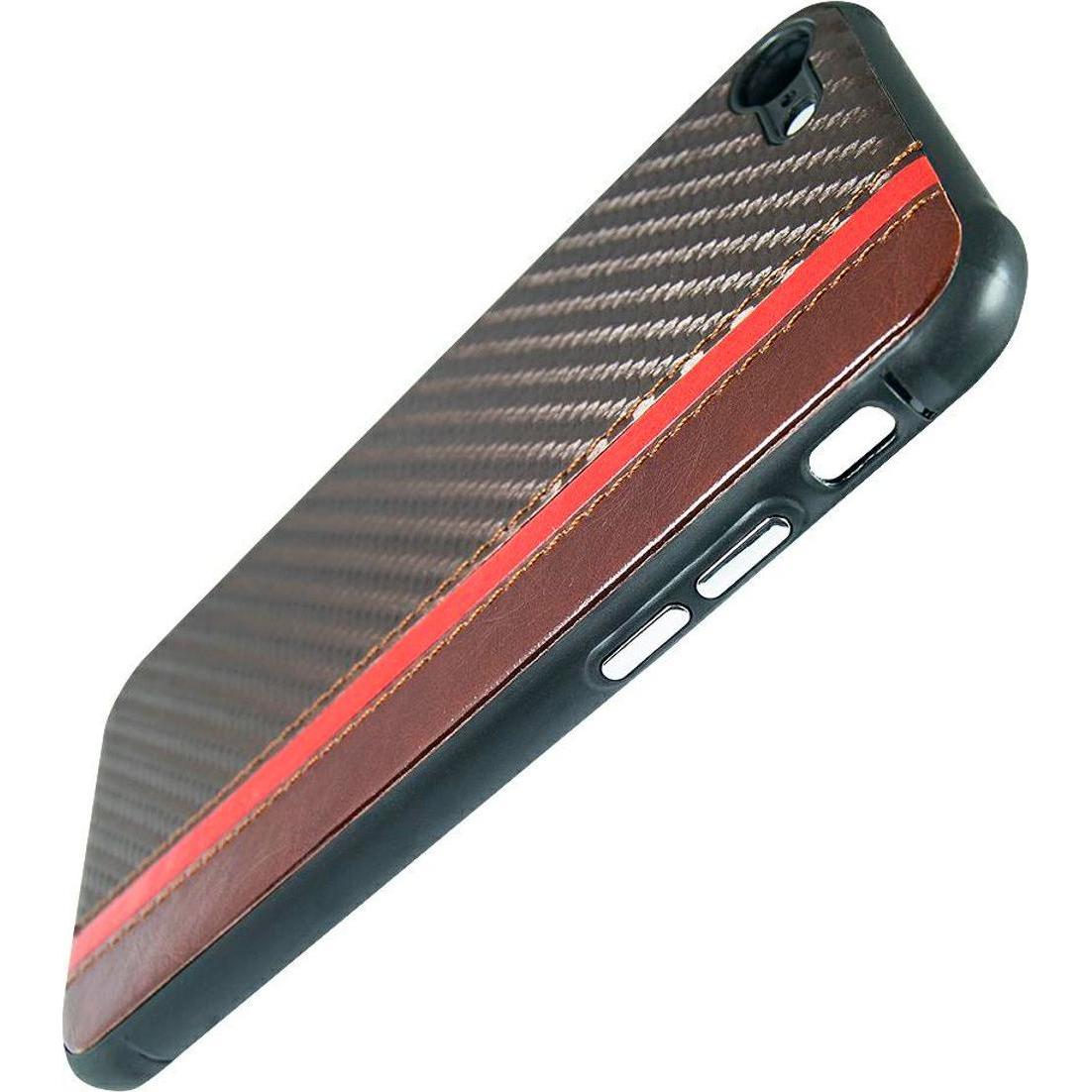 Thumbnail - König Design Handyhülle für Samsung Galaxy A30s Case Cover Schale Carbon Optik Bumper Braun (Samsung Galaxy A30s), Smart...