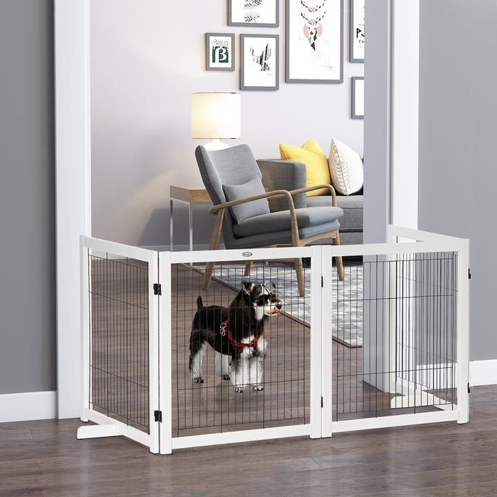 Actual product image PawHut Barrier grid with folding system