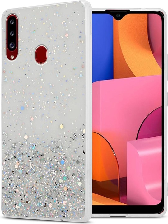 Actual product image Cadorabo TPU cover sparkling glitter (Samsung Galaxy A20s)