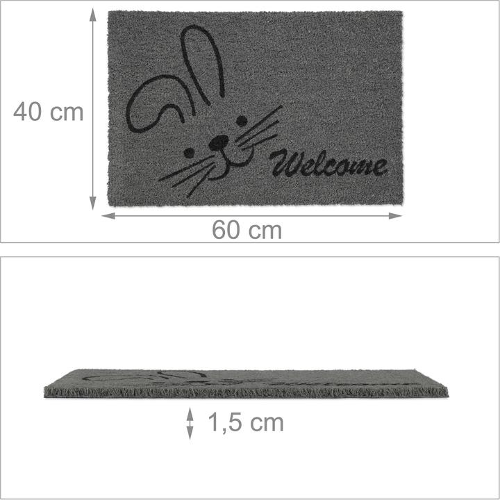 Image du produit Relaxdays Paillasson coco (60 x 40 x 1,5 cm)
