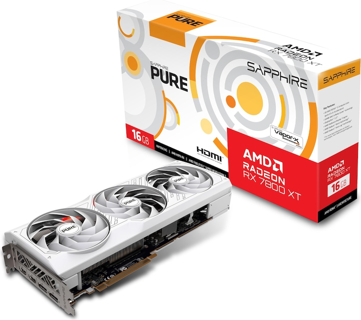 Actual product image Sapphire Pure RX 7800 XT (16 GB)