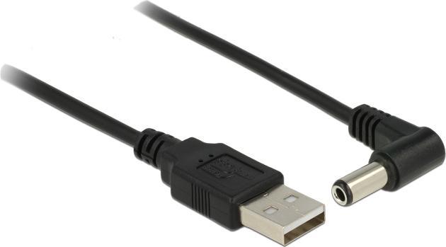 Produktbild Delock USB2.0-Stromkabel A-5VOLT, 1.5m, schwarz (1.50 m)