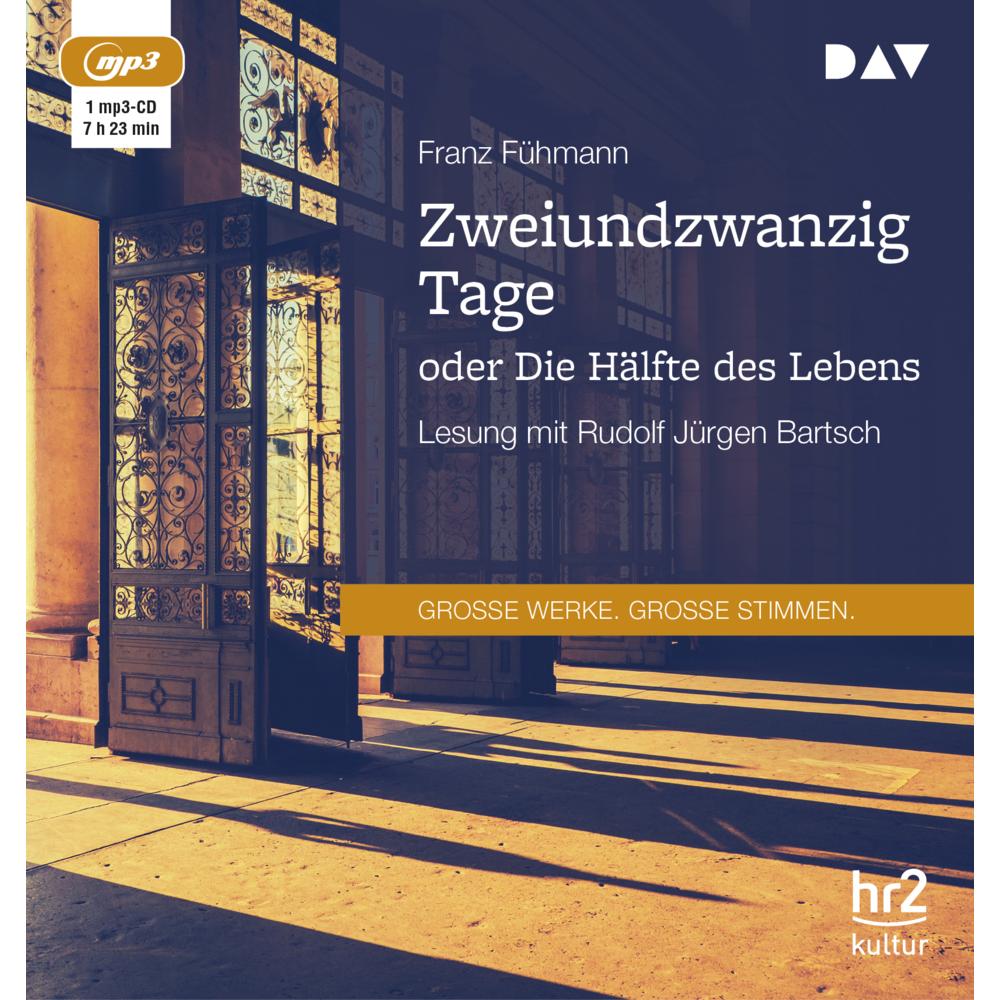 Fühmann:Zweiundzwanzig Tage.MP3-CD, Hörbücher von Franz Fühmann
