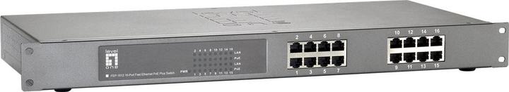 Produktbild LevelOne FEP-1612W120 16-Port Fast Ethernet PoE Switch 802.3at PoE+ 120W (16 Ports)