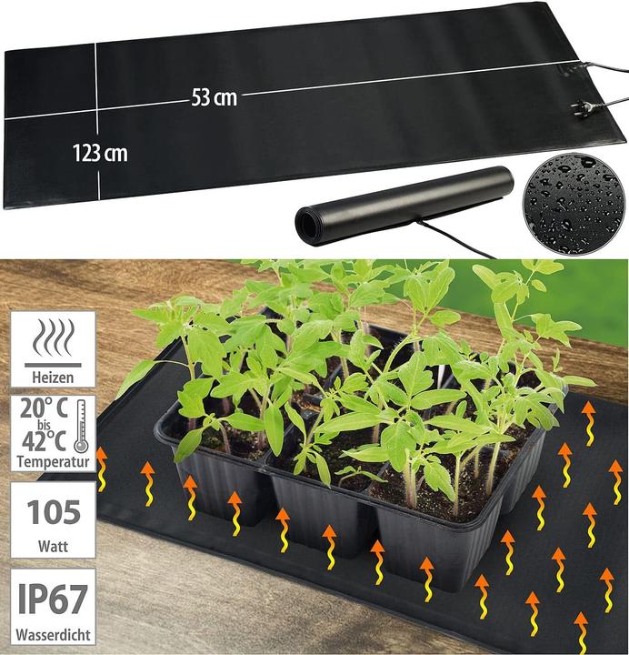 Image du produit Royal Gardineer Tapis chauffant pour la culture de plantes et les terrariums (105 W)