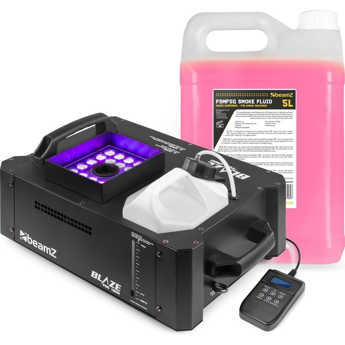 Littleboyny Rookmachine 400W, Mini Fog rookmachine met 2 bedrade en draadloze
