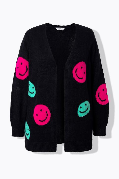 Produktbild Angel of Style Strickjacke, Straight Fit, Smiley-Muster (54, 56)