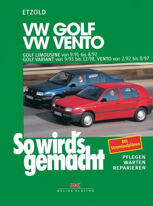 Actual product image VW Golf ab 9/1991. VW Vento ab 2/1992 (German, Rüdiger Etzold, 1996)