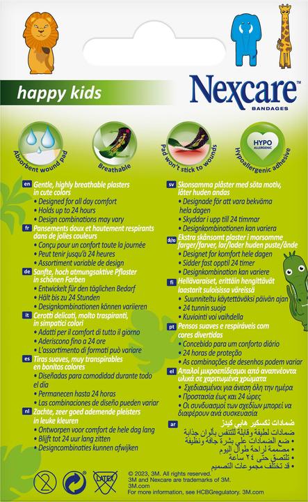 Actual product image Nexcare Happy Kids (20 x)