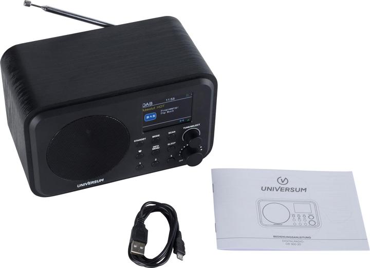 Actual product image DR 300-20 Table radio DAB+, FM Bluetooth®, DAB+, FM rechargeable Black (DAB+, FM, Bluetooth)