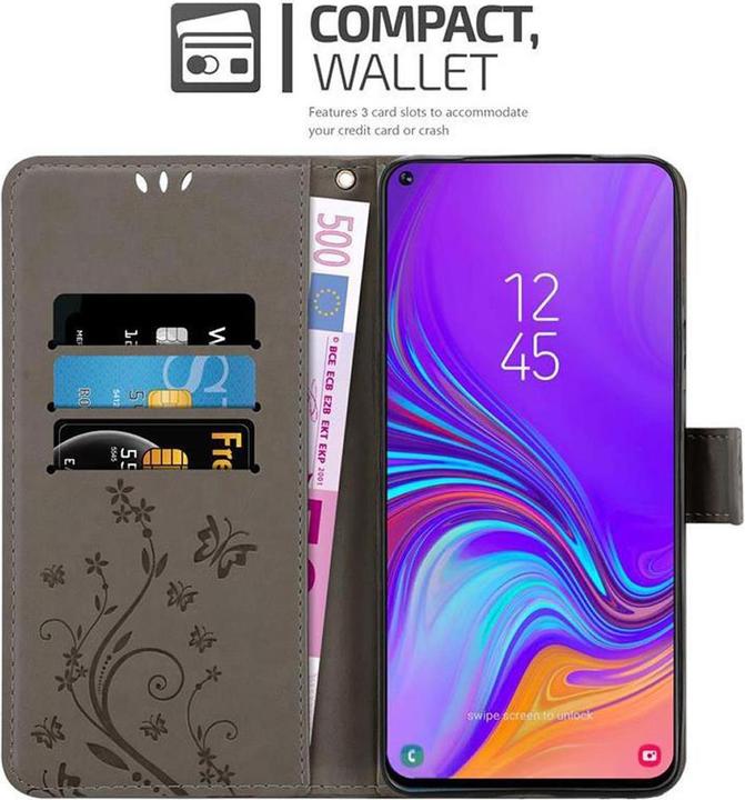 Actual product image Cadorabo Flower Book Cover (Samsung Galaxy A8s)