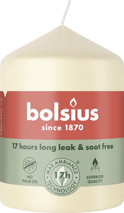 Bolsius Stumpenkerze 80/58mm Perle (1 Stk.)