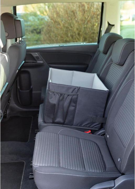 Immagine prodotto Trixie Seggiolino auto 45 × 28 × 40 cm, Nero/Grigio (Cane, Pieghevole, Lavabile)