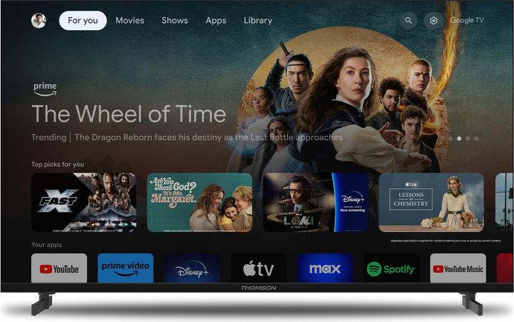 Produktbild Thomson TV 32 FHD FRAMELESS SMART T2/C2S2 GOOGLE TV 32FG2S14 (32", LED, Full HD)