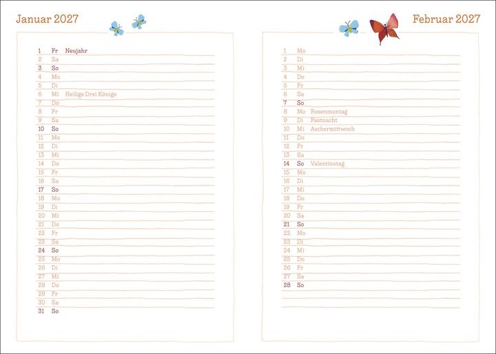 Produktbild Rosina Wachtmeister Kalenderbuch A6 2026 (A6)