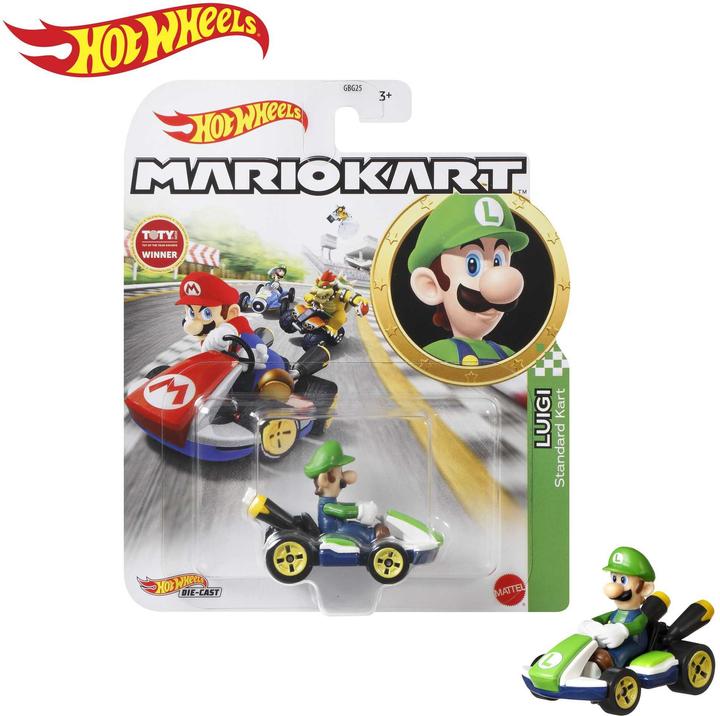 Hot Wheels Mario Kart Replica Die-Cast Assortito