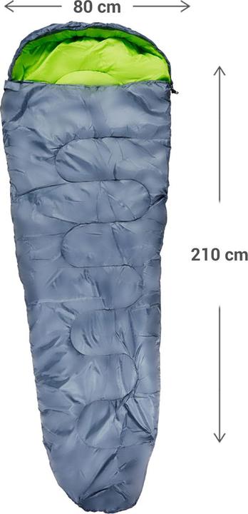 Produktbild Camp Active Sleeping bag mummy yellow/grey (210 cm)