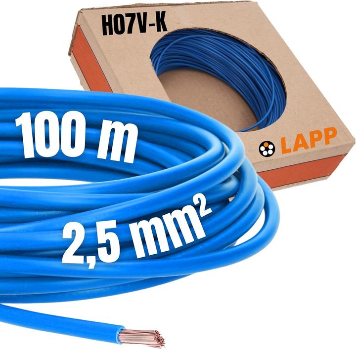 Actual product image Lapp Strand H07V-K 1 x 2.50 mm² Bright (100 m)