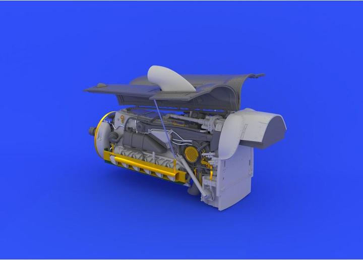 Actual product image Eduard Bf 109G-6 engine for Revell