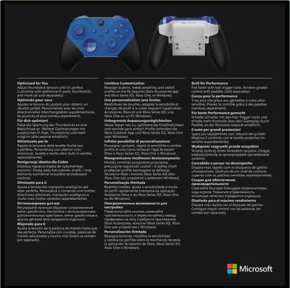 Produktbild Microsoft Xbox Elite Wireless Controller Series 2 - Core Edition – Ohne Zubehör (PC, Xbox Series X, Xbox One X, Xbox One S, Xbox Series S)