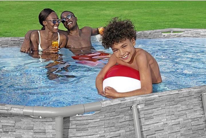 Produktbild Bestway Steel Pro MAX Splashview Frame P ool Komplett-Set mit Filterpumpe 427x250 (427 x 250 x 100 cm)