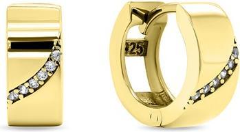 Produktbild Brilio Silver - Gentle round gold-plated earrings EA212Y