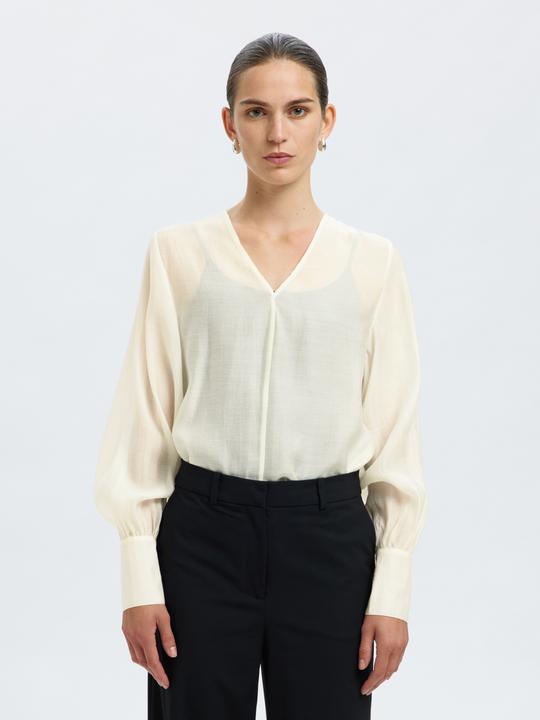 Produktbild Selected Femme V-Ausschnitt Langarmbluse (38)