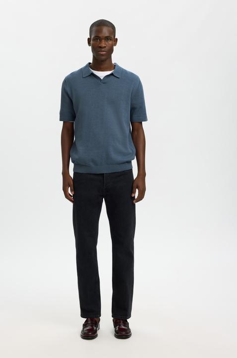 Produktbild Selected Slhmattis Ss Linen Blend Open Polo Noos (S)