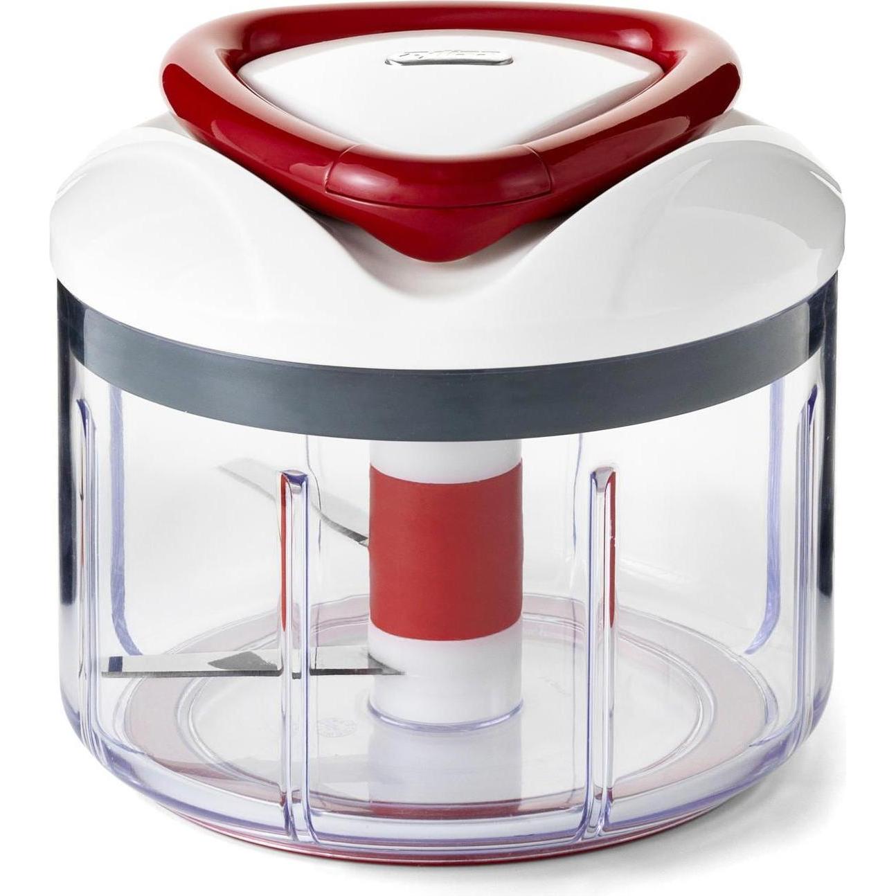 Zyliss Easy Pull, Zerkleinerer, Rot, Transparent, Weiss