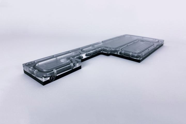 Actual product image Stealkey Customs Lian Li XL D1 Distroplate - Acrylic