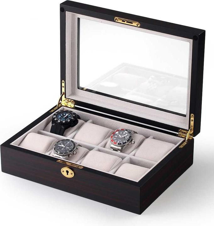 Rothenschild Uhrenbox RS-2105-8E für 8 Uhren ebony
