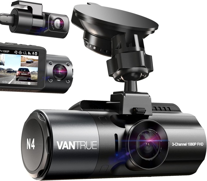 Actual product image Vantrue N4 (Bluetooth, Built-in display, Built-in microphone, GPS receiver, Wi-Fi, 4K)