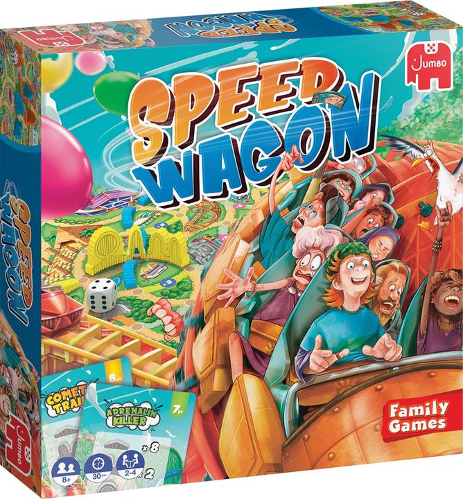 Actual product image Jumbo Speedwagon, d/f/i from 8 years, 2-4 players, exciting roller coaster game (German)