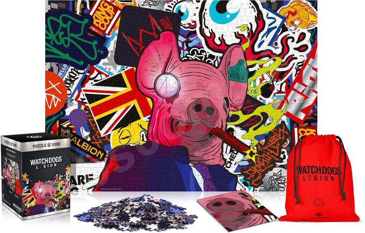 Immagine prodotto THQ WATCH DOGS LEGION: PUZZLE DI MASCHERE DI MAIALE 1000 pz. (1000 pezzi)