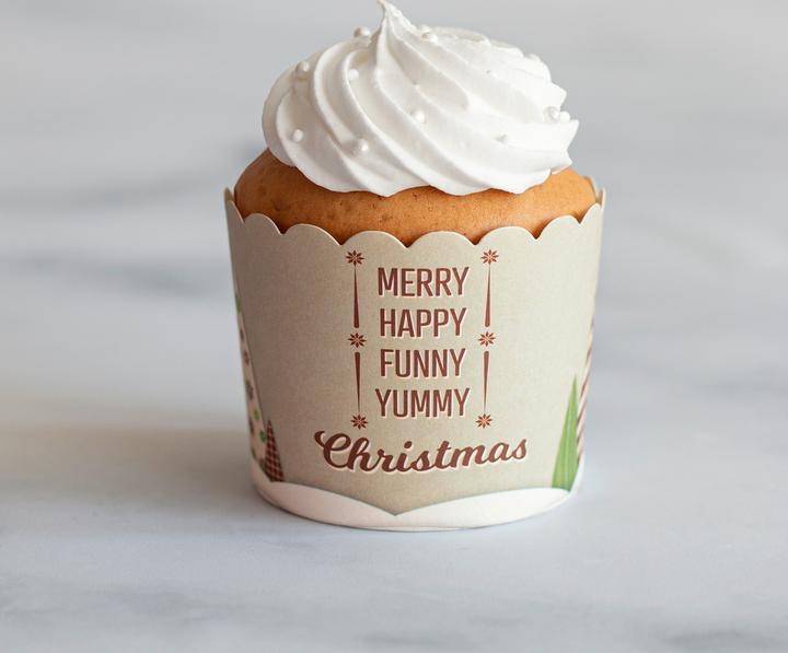 Produktbild Städter Cupcake-Backform Yummy Christmas ø 6/7x5.5 cm Maxi (6.50 cm)
