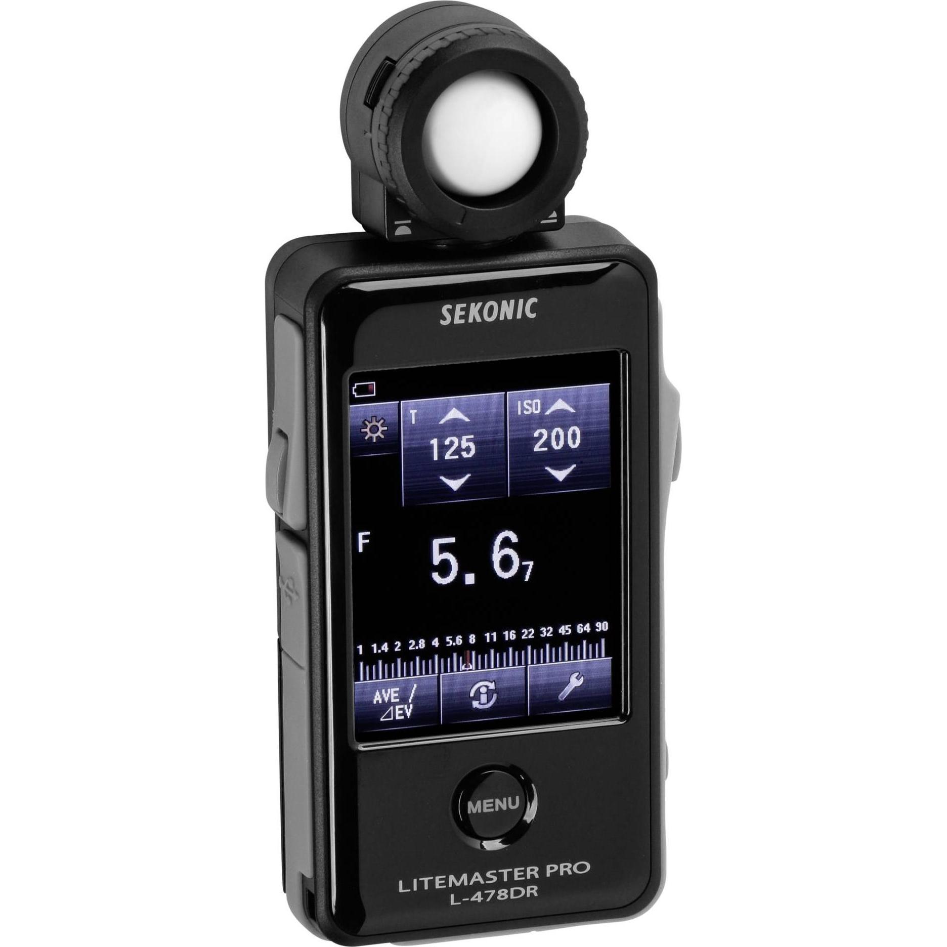 Sekonic L-478DR-EL Litemaster Pro Elinchrom (Belichtungsmesser), Blitzgerät Zubehör, Schwarz