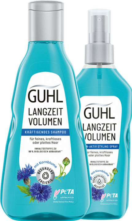 Produktbild Guhl Langzeit Volumen Shampoo kräftigend (250 ml, Flüssiges Shampoo)
