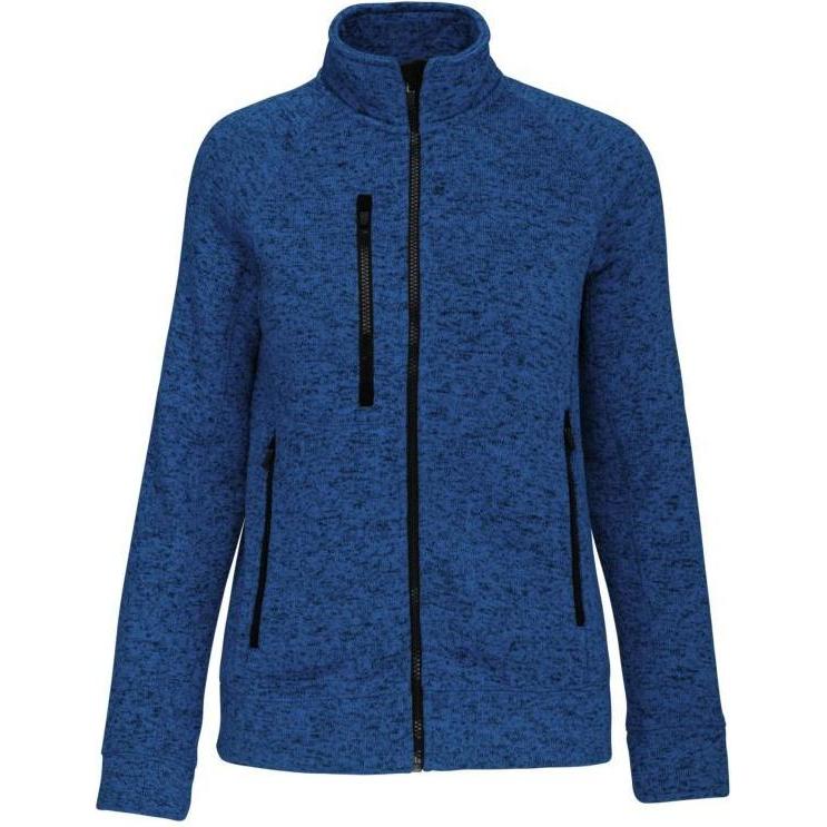 Kariban, Damen, Jacke, Jacke mit Reissverschluss, meliert, Frau (M), Mehrfarbig, M