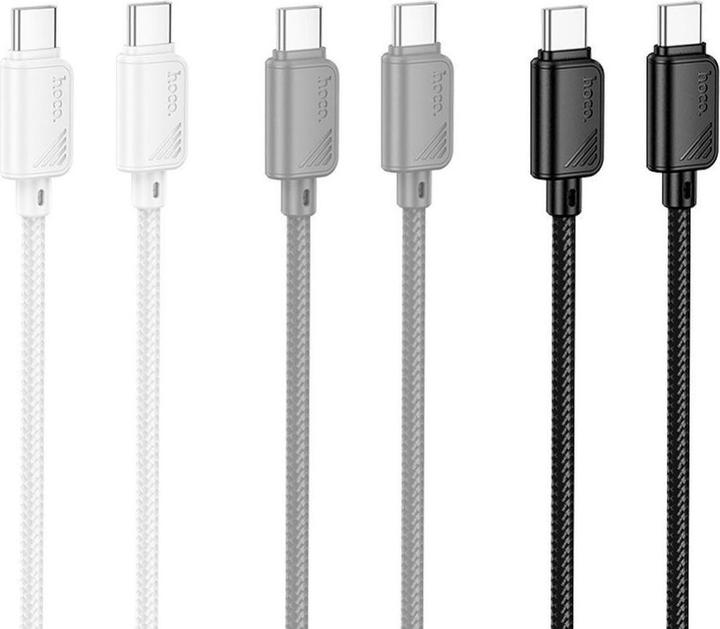 Actual product image Hoco Cable cable Type C to Type C 3A 60W X113 1 m black (1 m, 60 W)